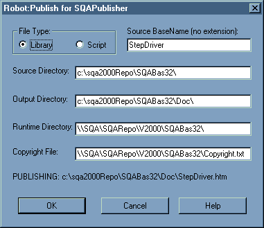 GUI Interface for Publish